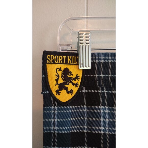 Women's Sport Kilt Scottish Blue Mini Kilt Medium - Picture 2 of 7